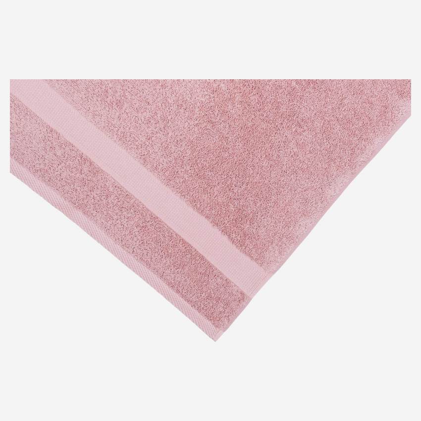 Badetuch aus Baumwolle - 100 x 150 cm - Rosa