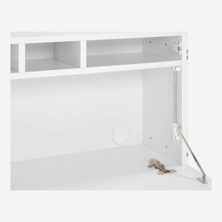 Bureau à suspendre en bois laqué - Blanc - Design by Terence Woodgate