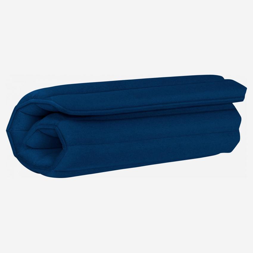 Bedhoofd van wol 130 x 99 cm - Blauw