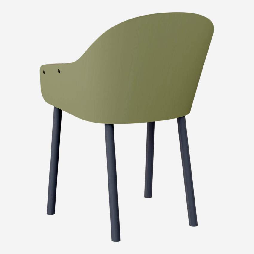 Cadeira de carvalho com apoios de braços - Verde