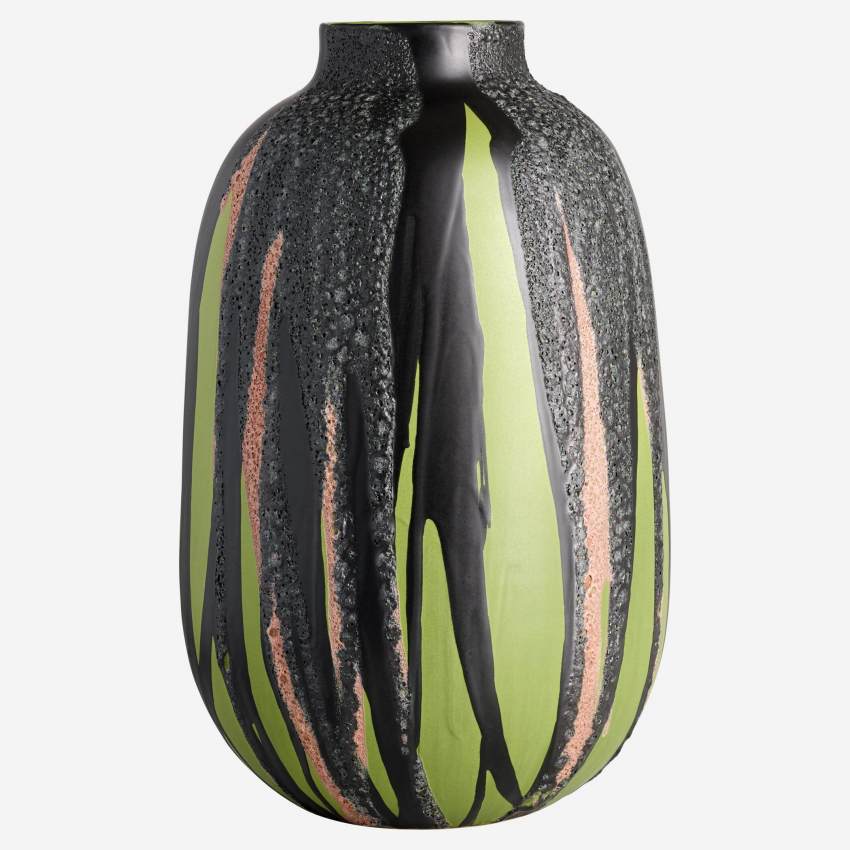 Vase aus Sandstein - 51 cm - Grün