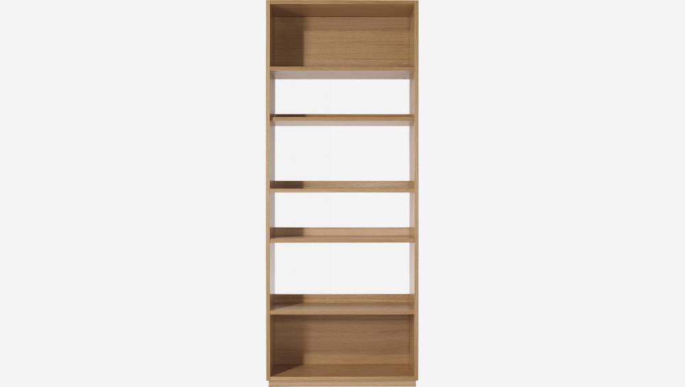 Eiken boekenkast - 5 planken - 88 x 224 cm