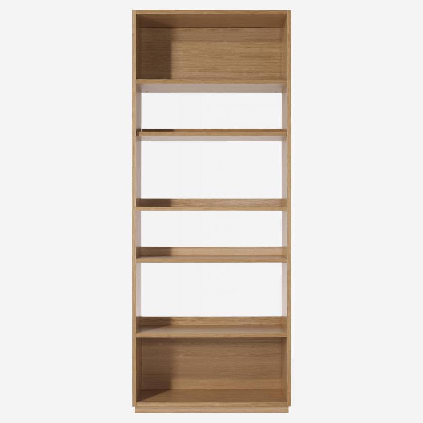 Eiken boekenkast - 5 planken - 88 x 224 cm