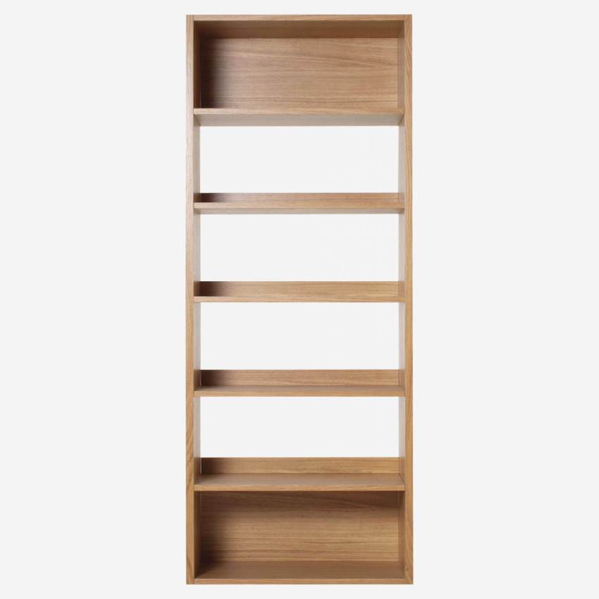 Eiken boekenkast - 5 planken - 60 x 224 cm