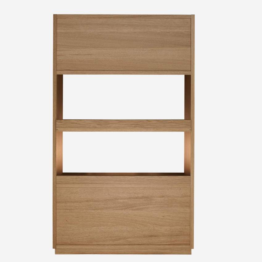 Eiken boekenkast - 3 planken - 88 x 150 cm
