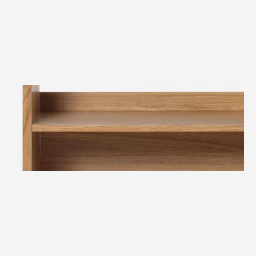 Eiken boekenkast - 3 planken - 88 x 150 cm