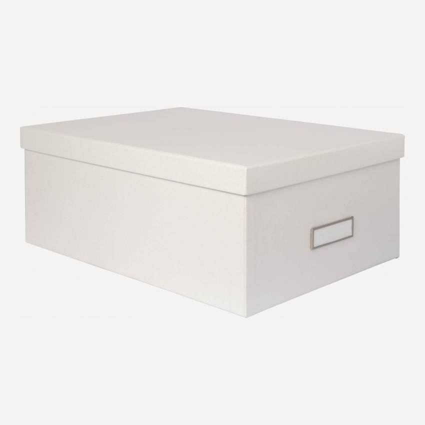 2er-Set Boxen aus Pappkarton – Grau