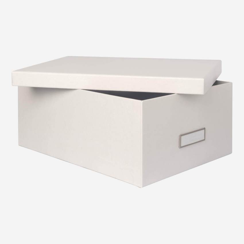 2er-Set Boxen aus Pappkarton – Grau