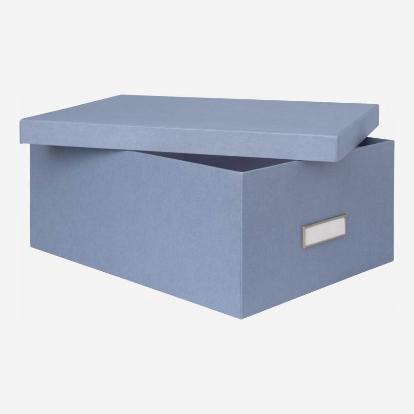 2er-Set Boxen aus Pappkarton – Blau