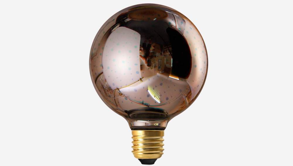 Ampoule décorative G95 E27 - 4W - Argent