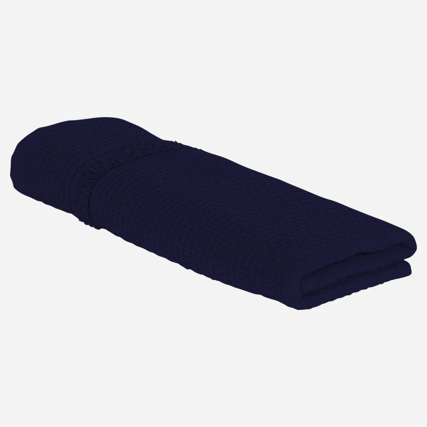 Serviette pour invité en coton - 30 x 50 cm - Bleu marine