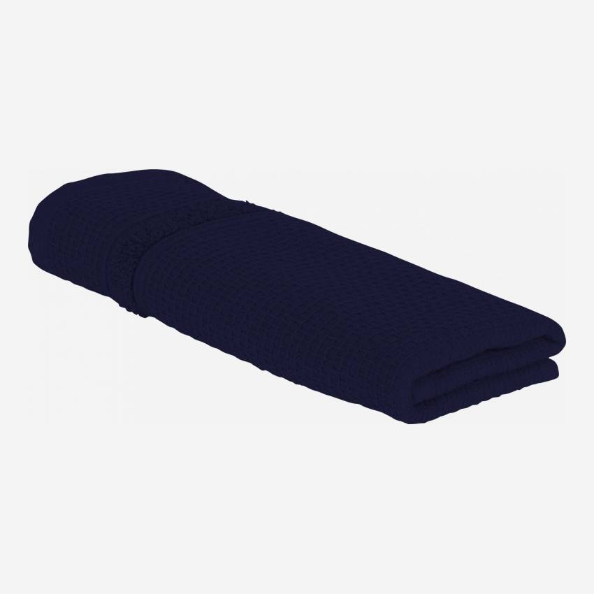 Toalha de hóspede de algodão - 30 x 50 cm - Azul marinho