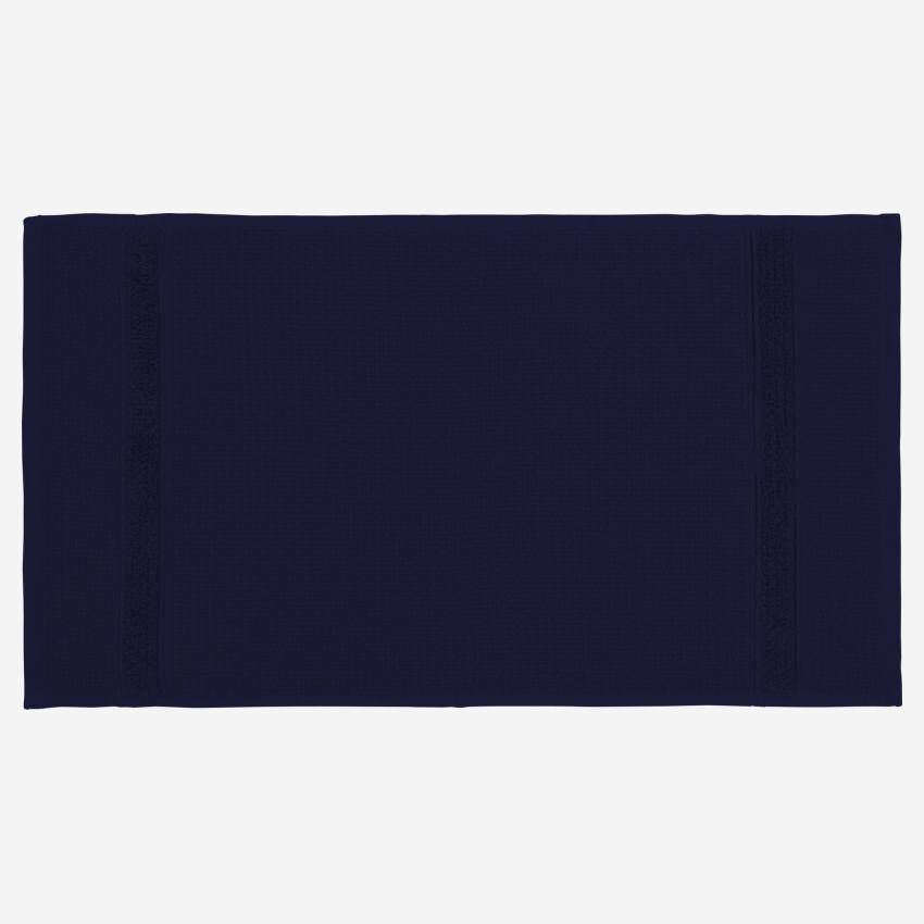 Gästehandtuch aus Baumwolle - 30 x 50 cm - Marineblau