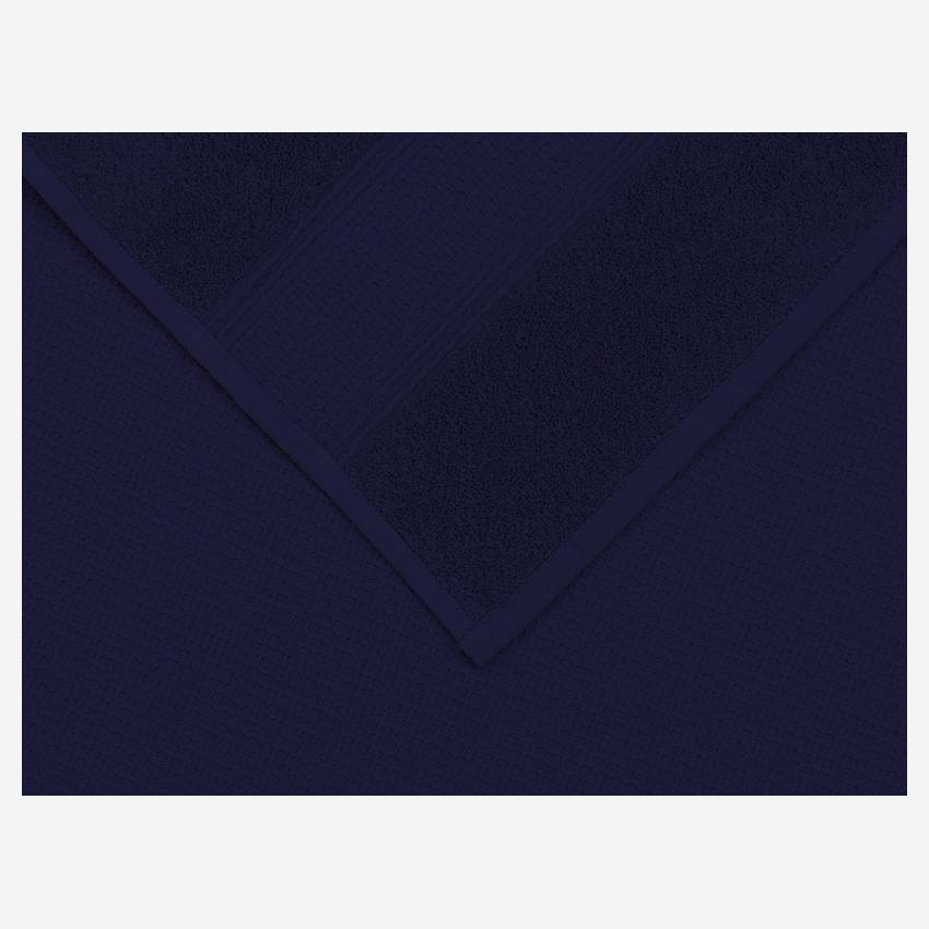 Handtuch aus Baumwolle - 50 x 100 cm - Marineblau