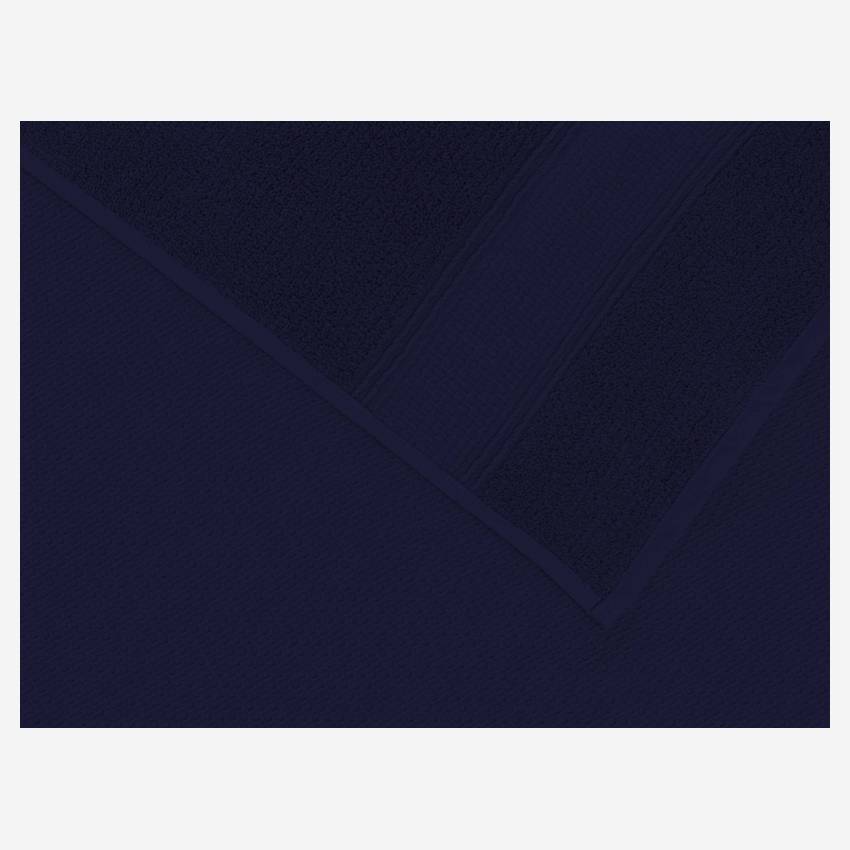 Toalla de ducha de algodón - 70 x 140 cm - Azul marino
