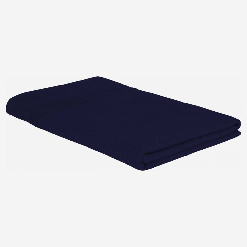 Badetuch aus Baumwolle - 100 x 150 cm - Marineblau