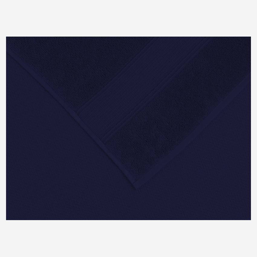 Toalla de baño de algodón - 100 x 150 cm - Azul marino