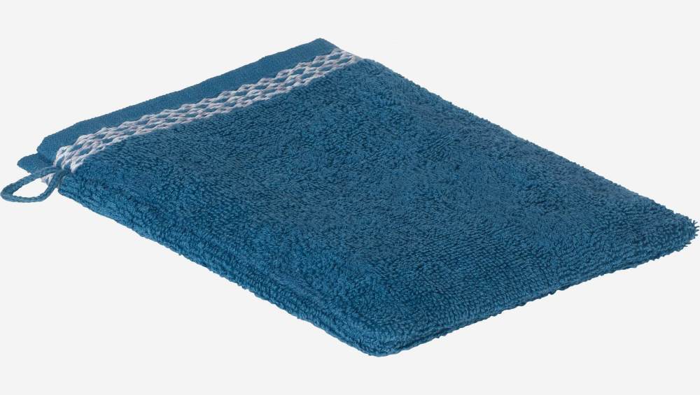 Waschlappen aus Baumwolle - Blau