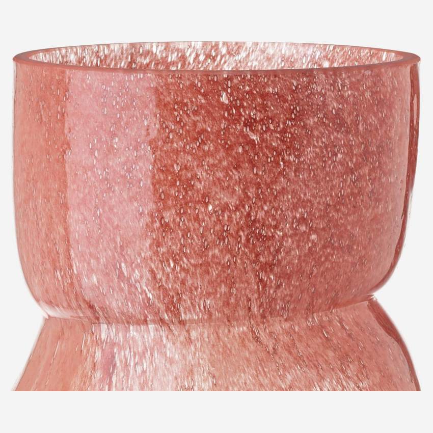 Vaas van geblazen glas - 14 x 35 cm - Meerkleurig