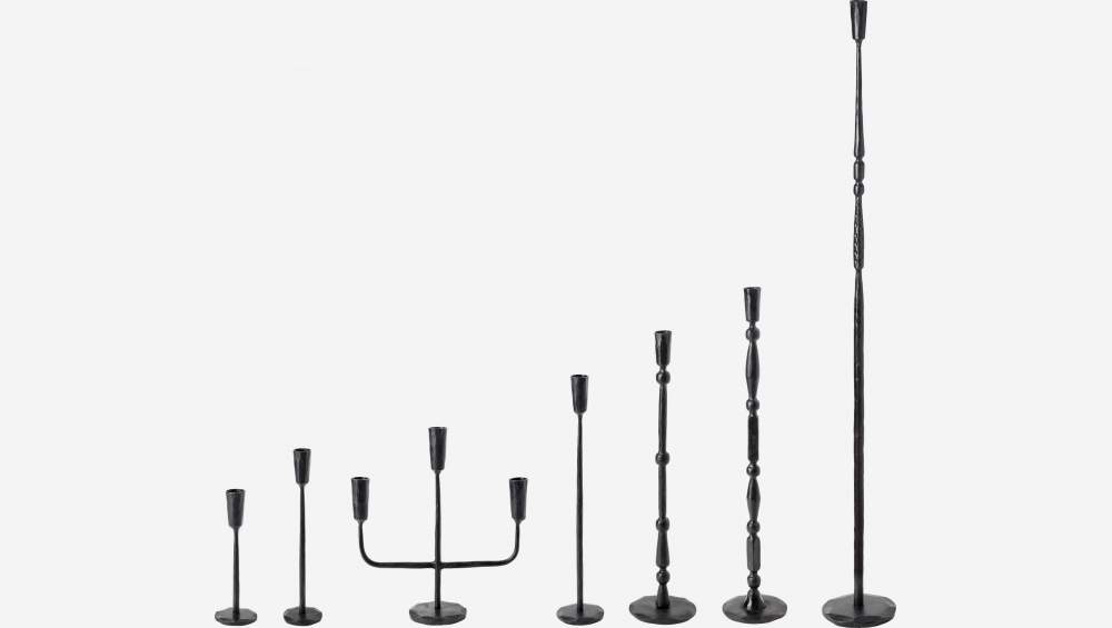 Kerzenständer aus Metall - 58 cm - Schwarz