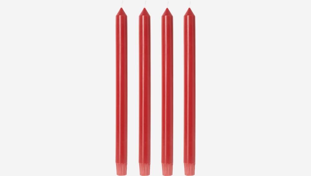 Set de 4 velas - Rojo