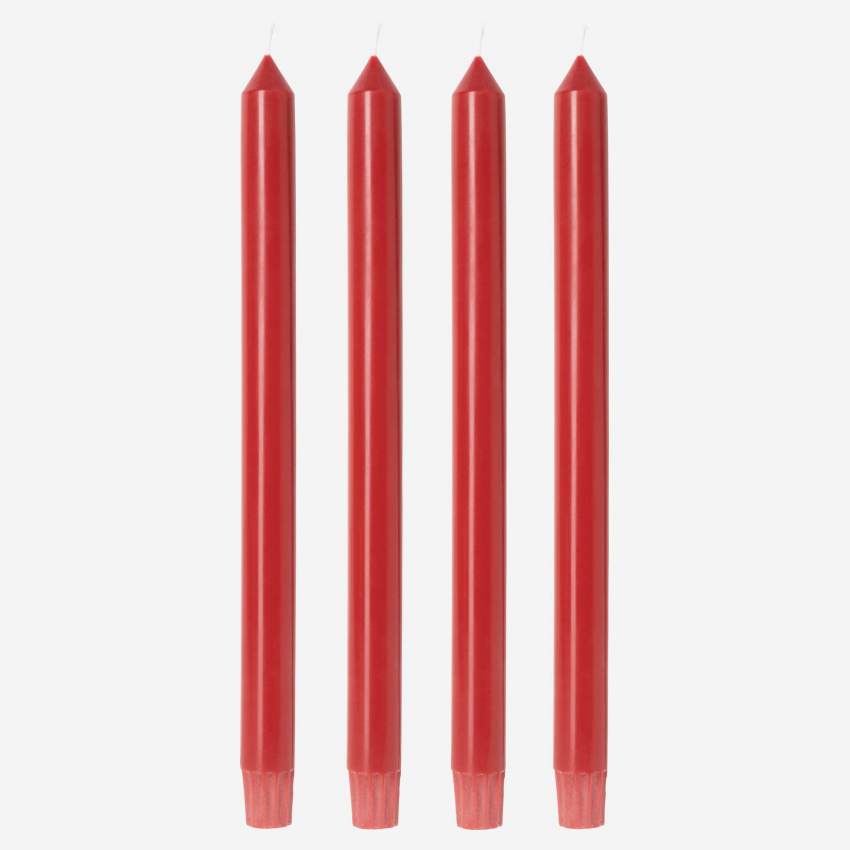 Set de 4 velas - Rojo