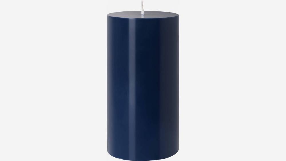 Vela cilíndrica - 7,5 x 15 cm - Azul