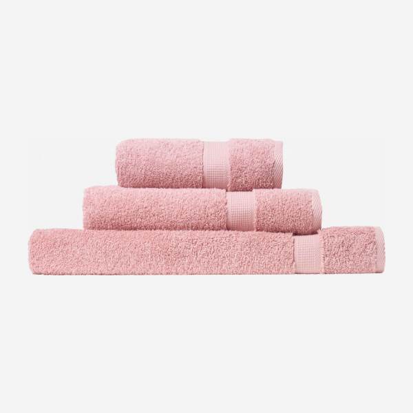 Lençol de banho em algodão - 100 x 150 cm - Rosa