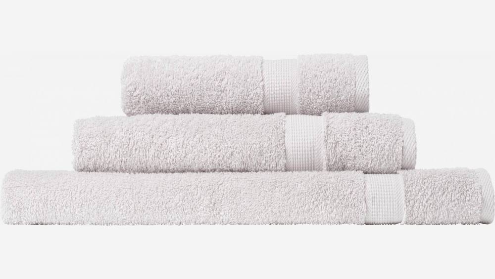 Toalha de banho em algodão - 70 x 140 cm - Cinza