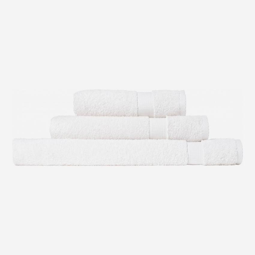 Asciugamano viso in cotone - 50 x 100 cm - Bianco