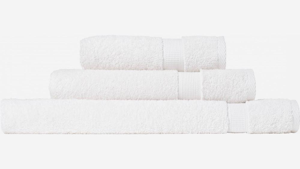 Toalha de banho em algodão - 70 x 140 cm - Branco