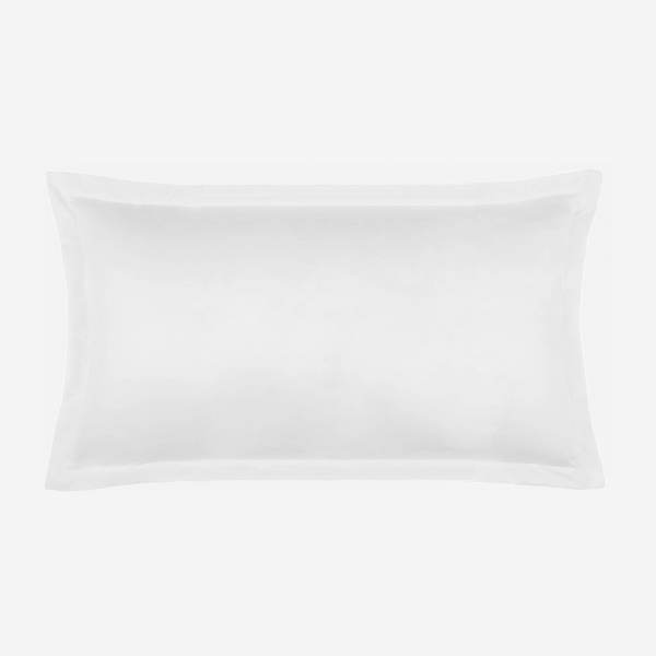 Taie d'oreiller en coton égyptien - 50 x 80 cm - Blanc