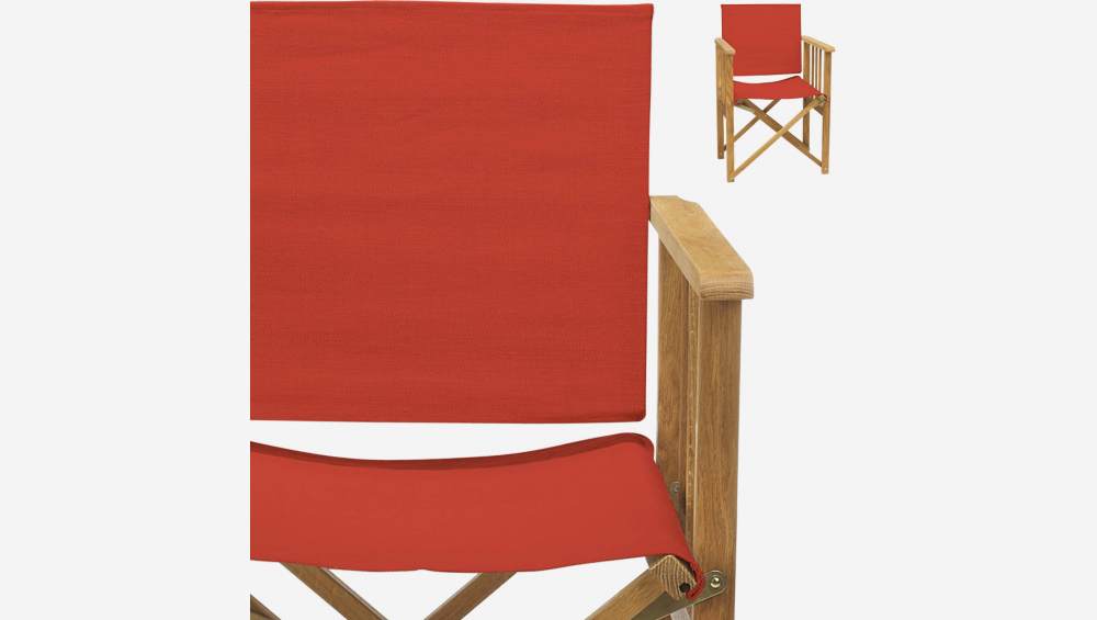 Toile en coton pour chaise pliante - Rouge