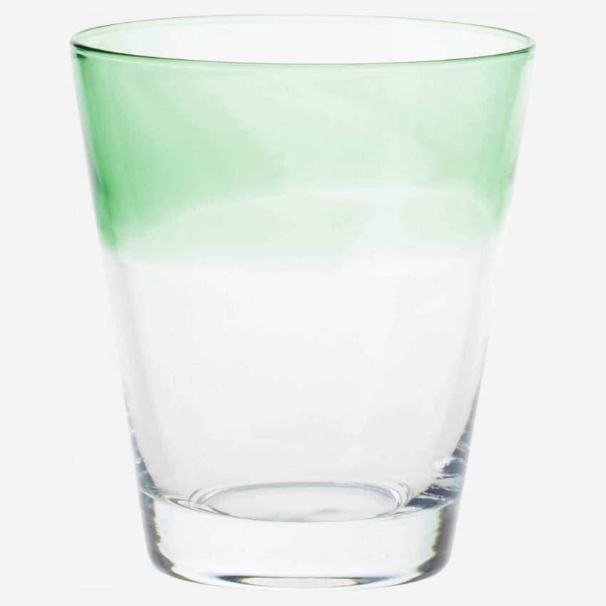 Trinkbecher aus geblasenem Glas 360 ml - Grün