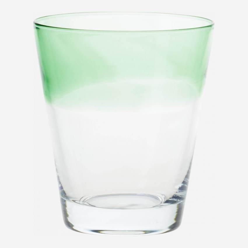 Vaso de Vidrio Soplado 360 ml - Verde