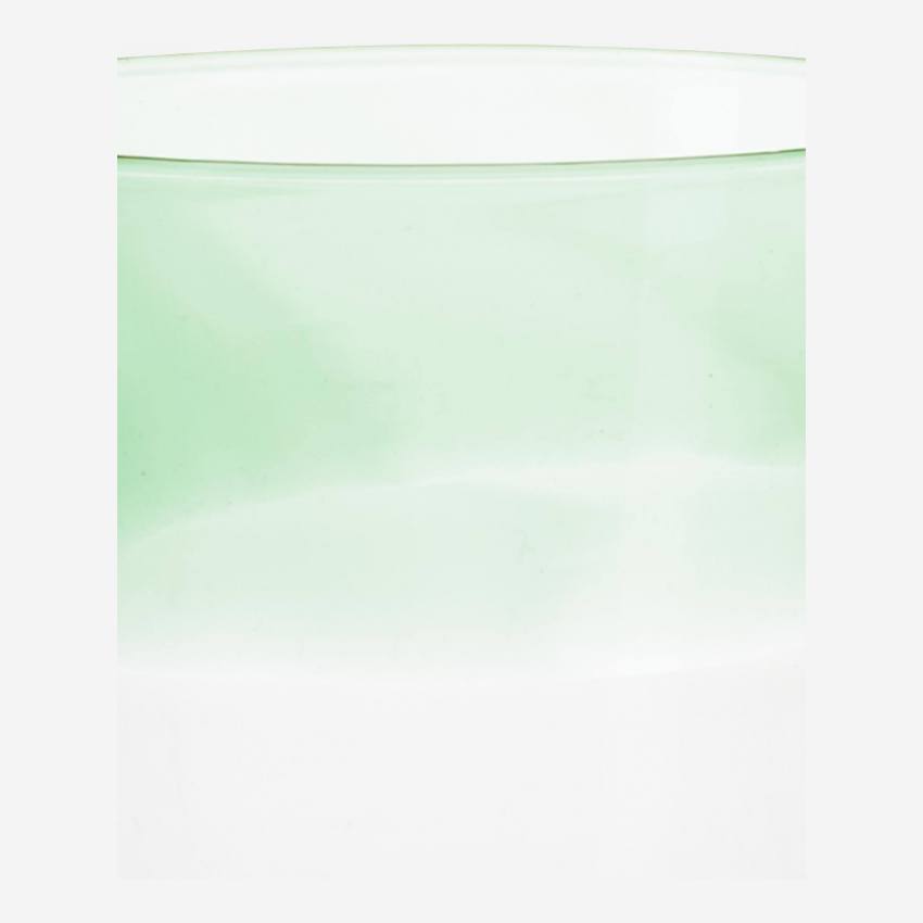 Beker van geblazen glas 360 ml - Groen