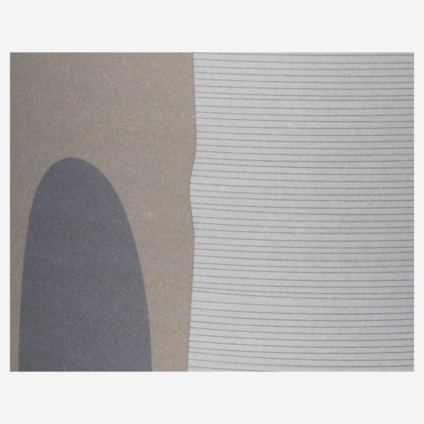 Abajur de algodão - 40 x 18 cm - Motivo de Floriane Jacques