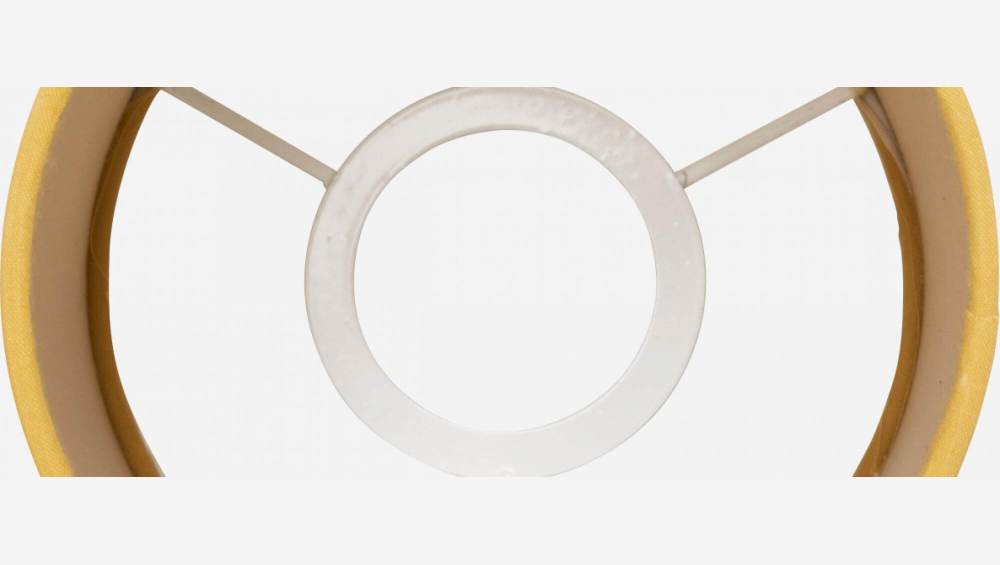 Leuchtenschirm aus Baumwolle - 12 x 22,5 cm - Senfgelb