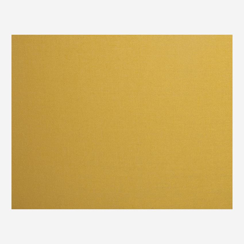 Abat-jour en coton - 12 x 22,5 cm - Jaune moutarde
