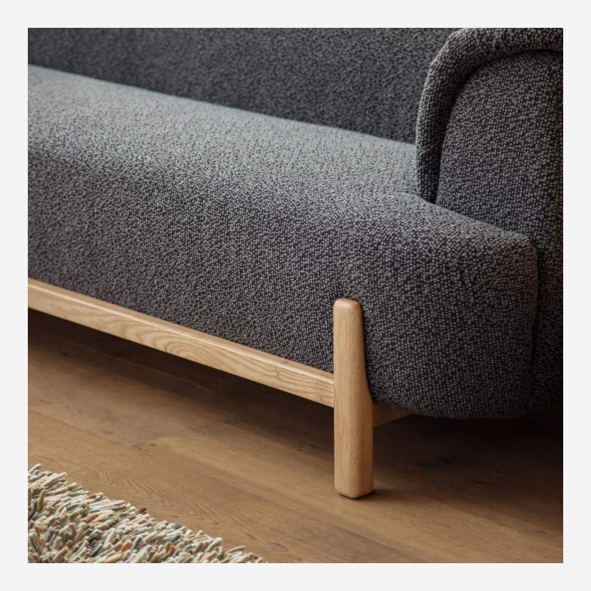 3-Sitzer-Sofa aus Stoff - Schiefergrau - Design by Anthony Guerrée