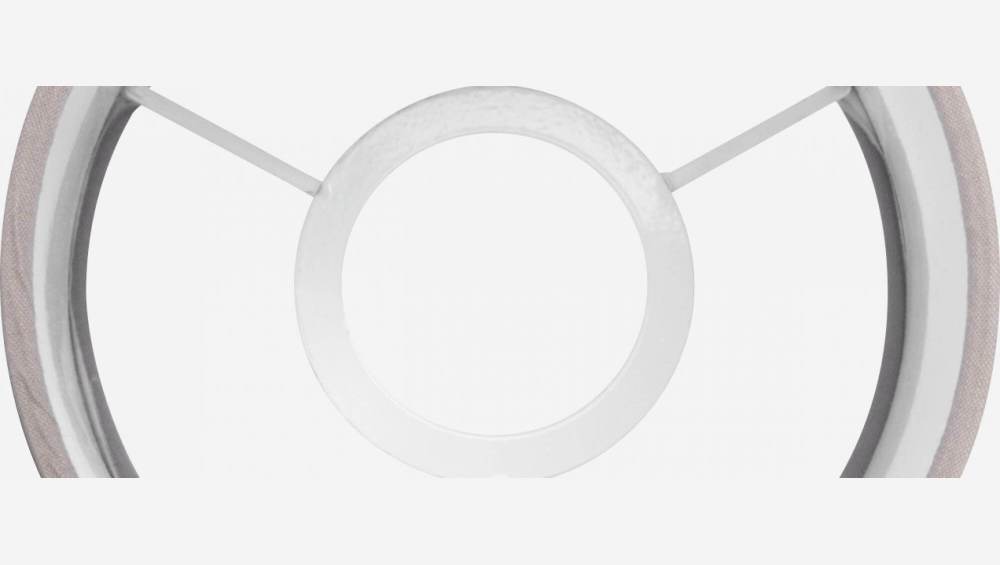Leuchtenschirm aus Baumwolle - 12 x 22,5 cm - Grau