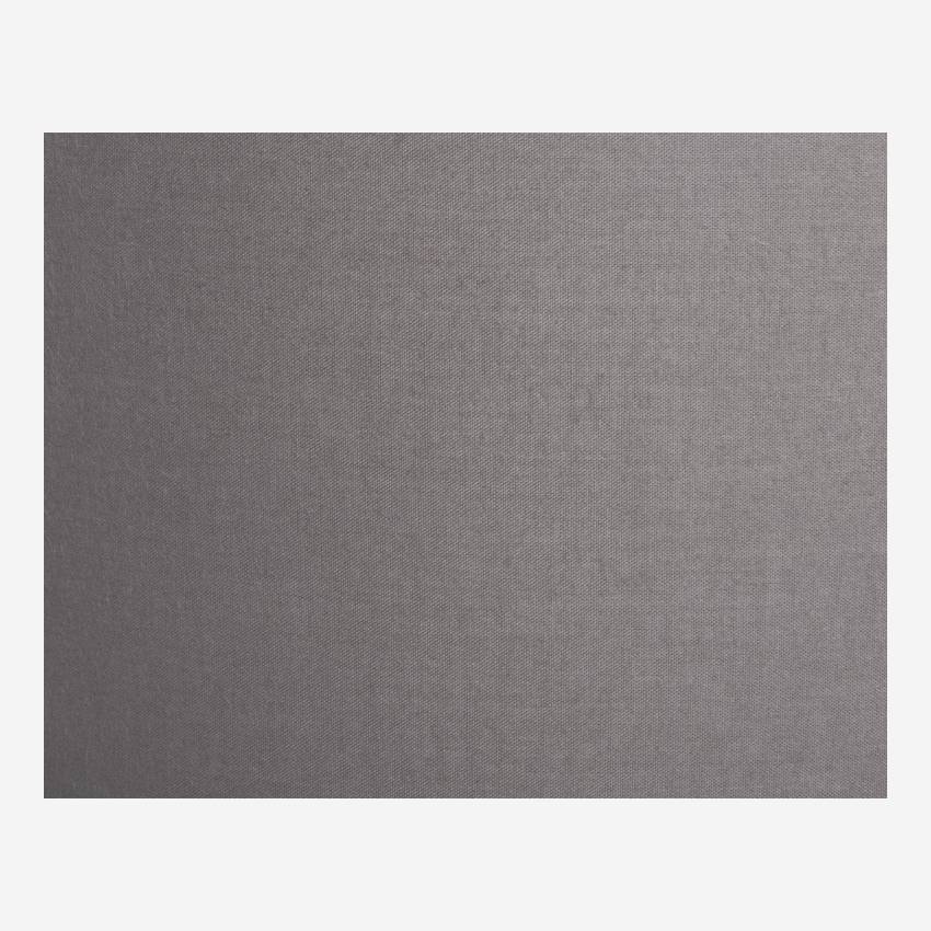 Abat-jour en coton - 12 x 22,5 cm - Gris