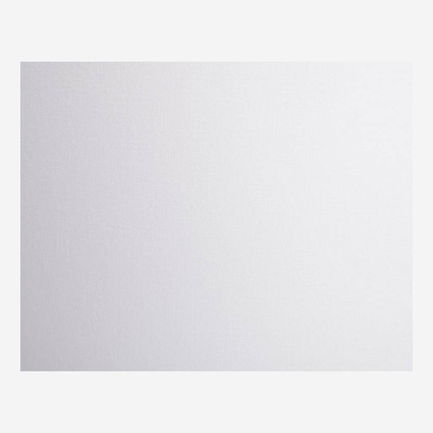 Leuchtenschirm aus Baumwolle - 12 x 22,5 cm - Weiß
