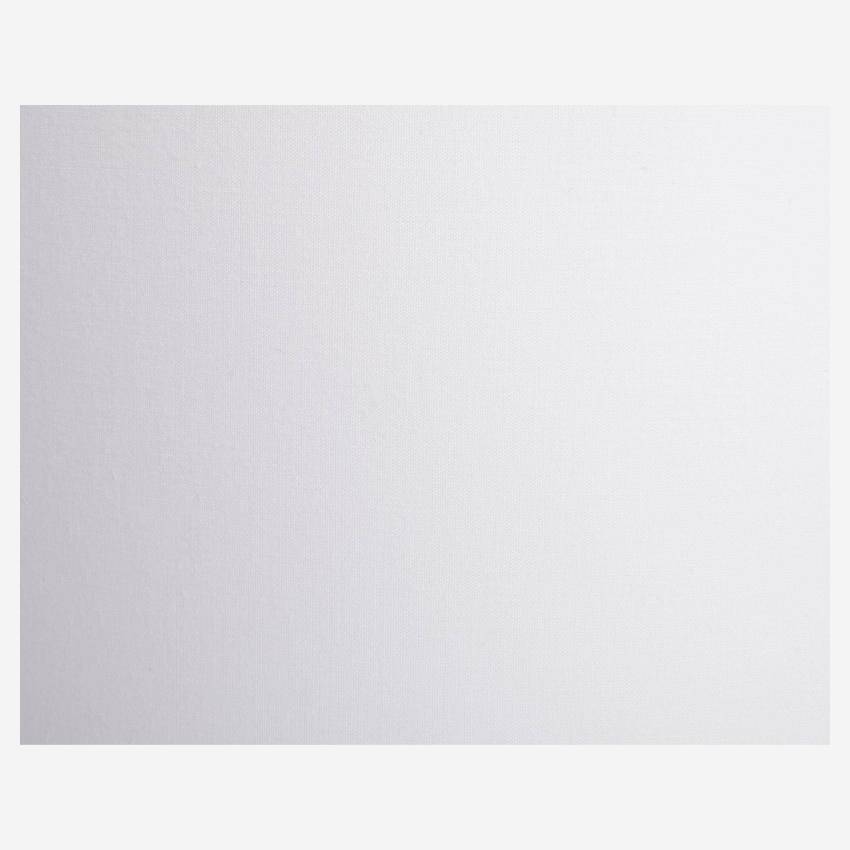 Abat-jour fuselé en coton - 14 cm - Blanc