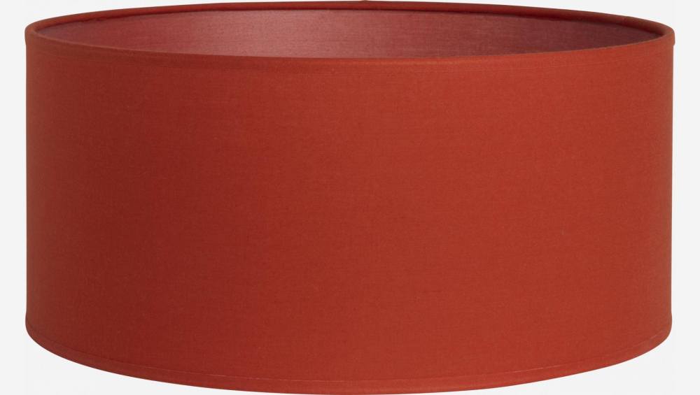 Abat-jour en coton - 30 x 14 cm - Rouge feutré
