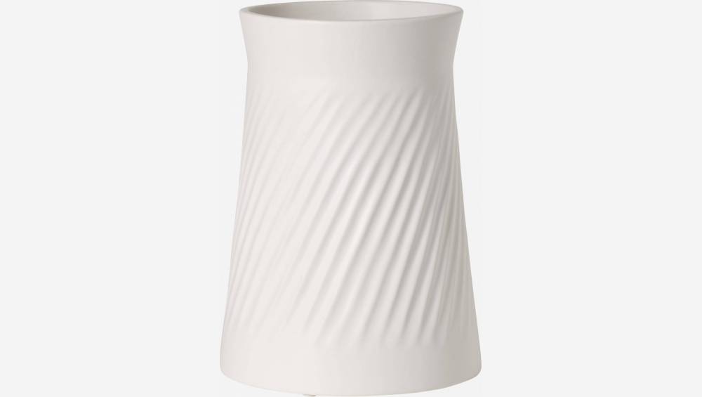 Vase en faïence - Blanc