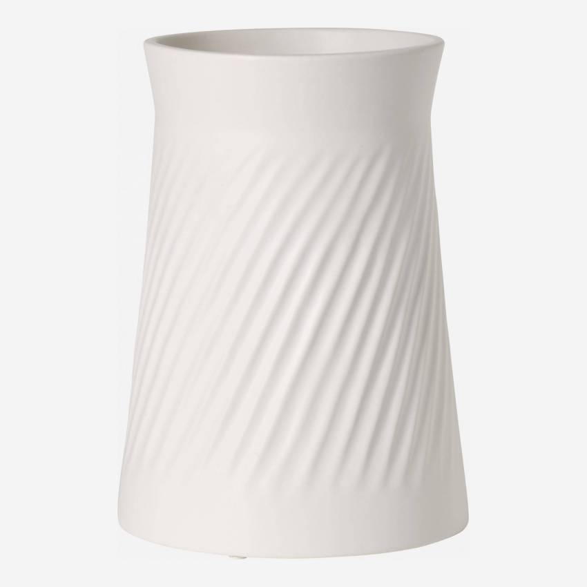 Vase en faïence - Blanc