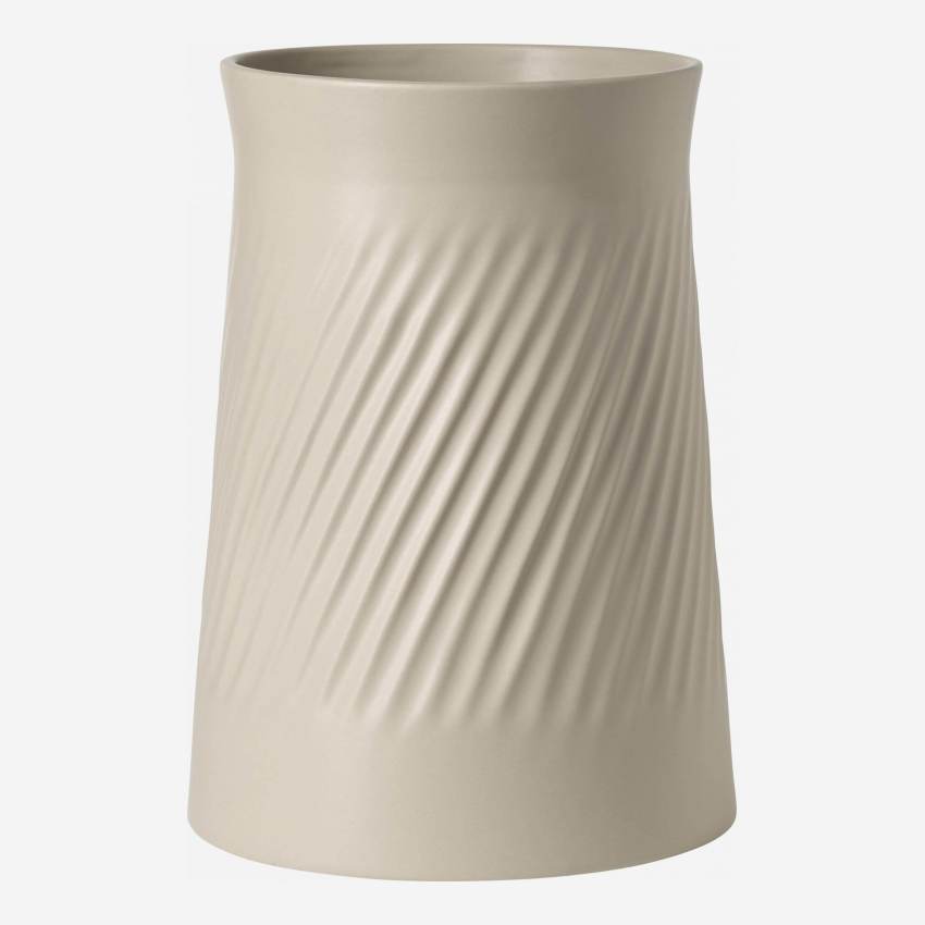 Vase aus Fayence - Grau