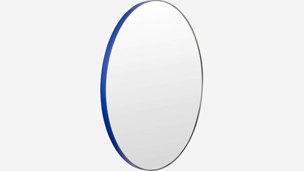 Runder Spiegel aus Glas - 60 cm - Blau