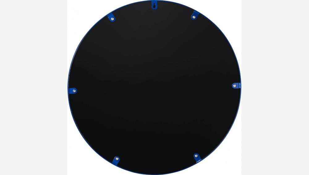 Miroir rond en verre - 60 cm - Bleu